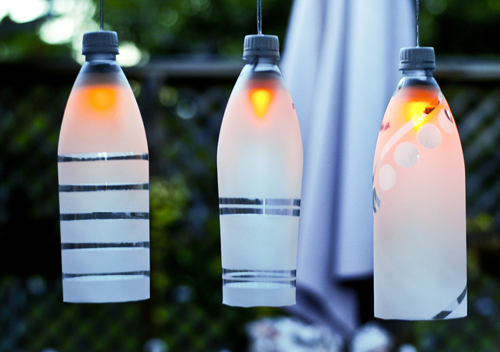 Recycled Bottle Party Light