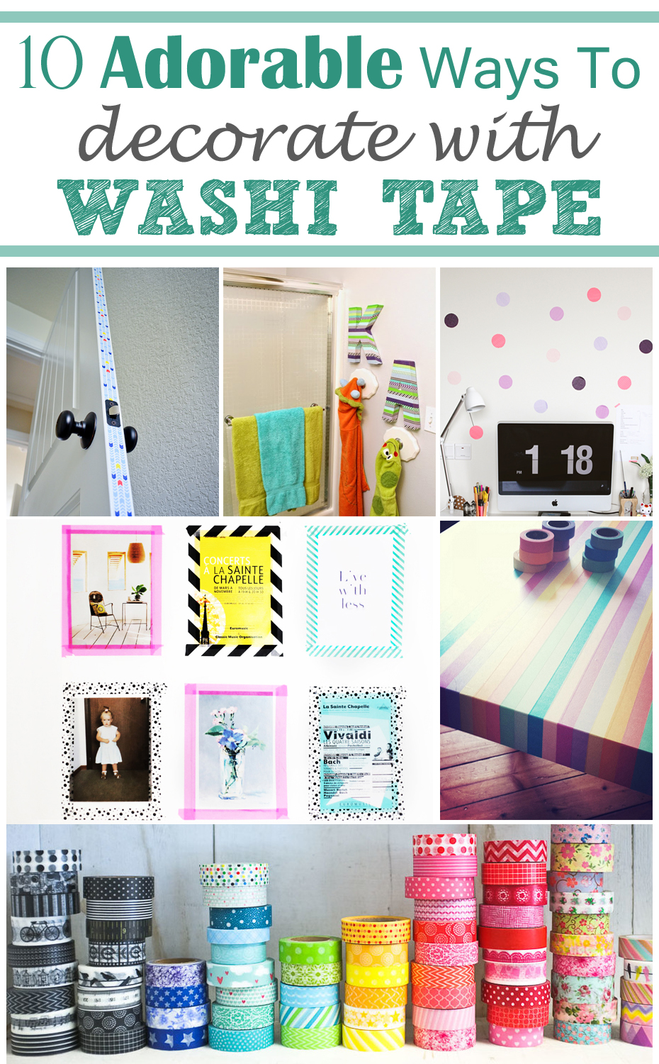 Time to DIY  Washi tape crafts, Washi tape diy, Craft room