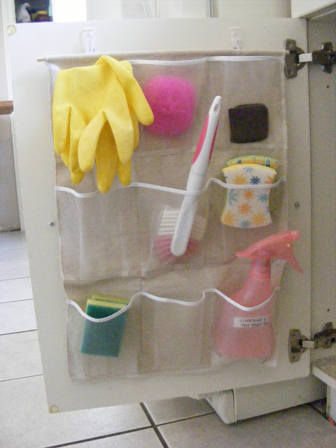 Maximize your under the sink storage space with a pocket organizer