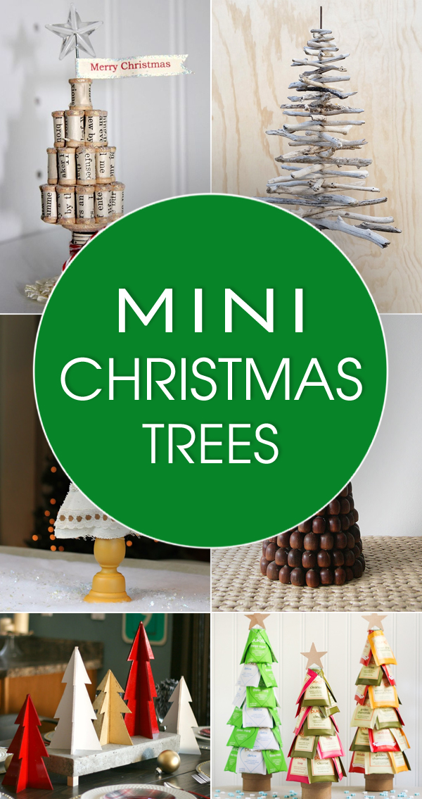 20 Adorable DIY Mini Christmas Trees