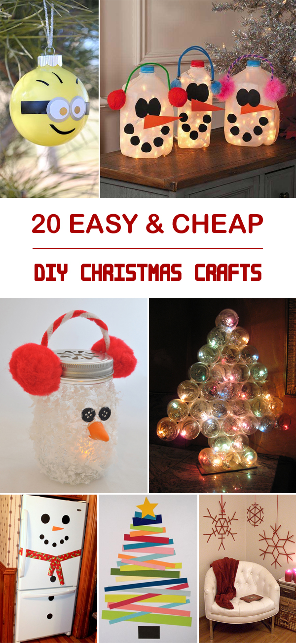 20 Easy Cheap DIY Christmas Crafts