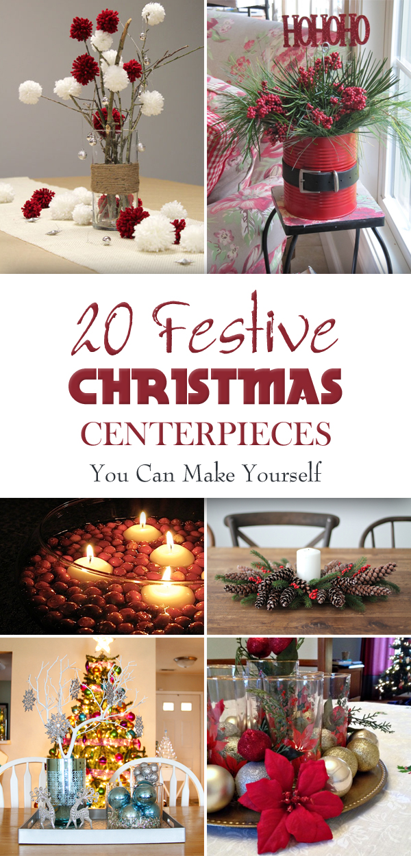 20 Festive Christmas Centerpieces You Can Make Yourself