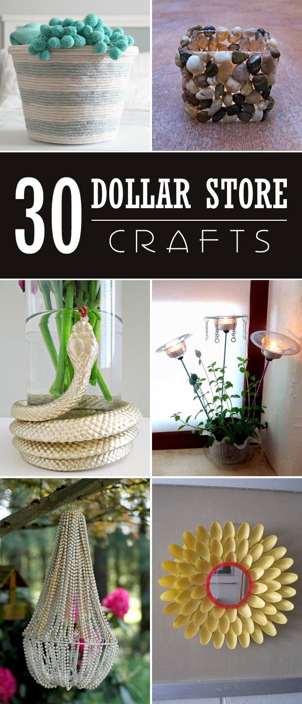 30 Easy & Stunning Dollar Store Crafts