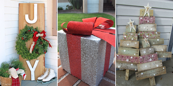 25 Amazing DIY Outdoor Christmas Decorations on a Budget