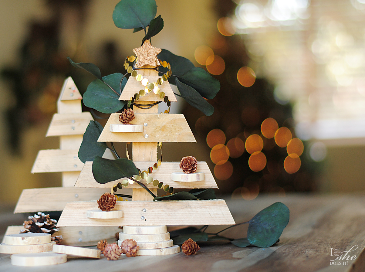 Mini Trees Made from Recycled Wood