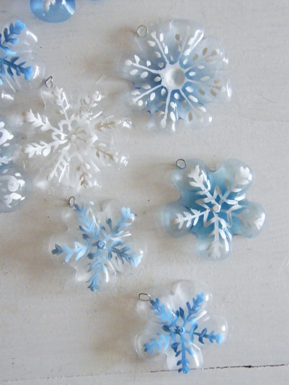 Plastic Bottle Snowflakes