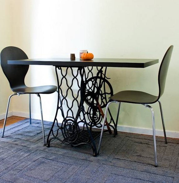 Sewing Machines Recycled into Dining Table