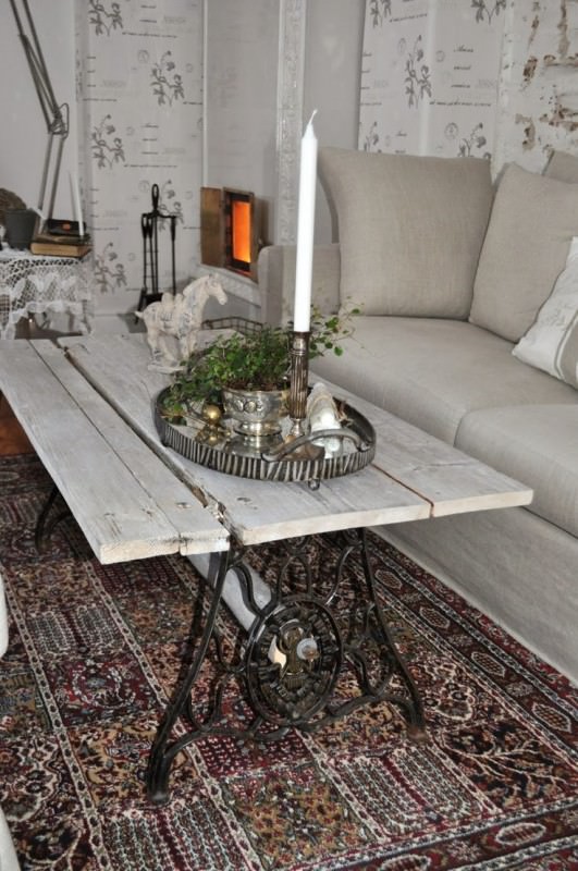 Sewing Machine Recycled into Coffee Table