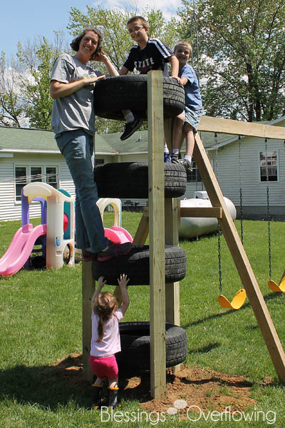 Tire Climbing Tower