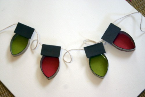 25 christmas decorations made with recycled materials toilet paper roll christmas lights