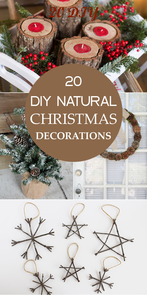 20 Diy Natural Christmas Decorations 