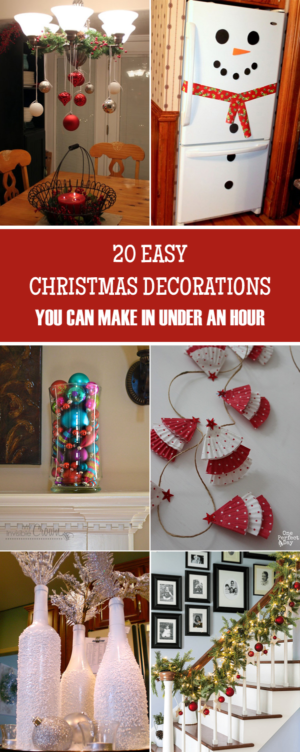 20 Easy DIY Christmas Decorations You Can Make In Under An Hour