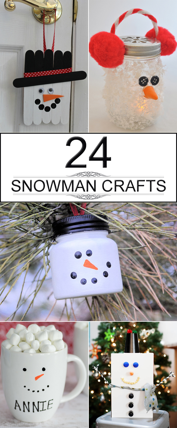 24 Creative and Fun Snowman Craft Ideas