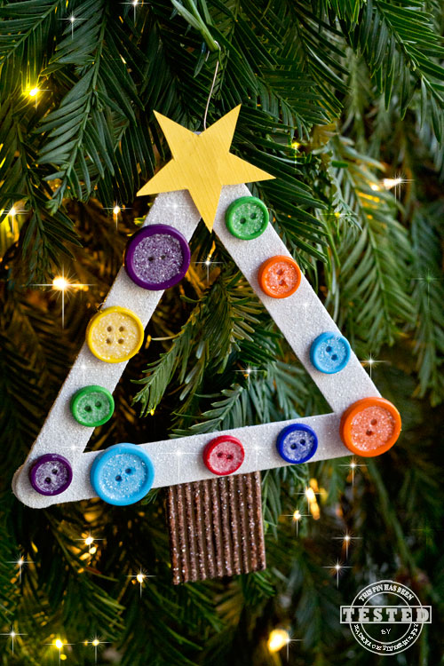 Button and Glitter Tree