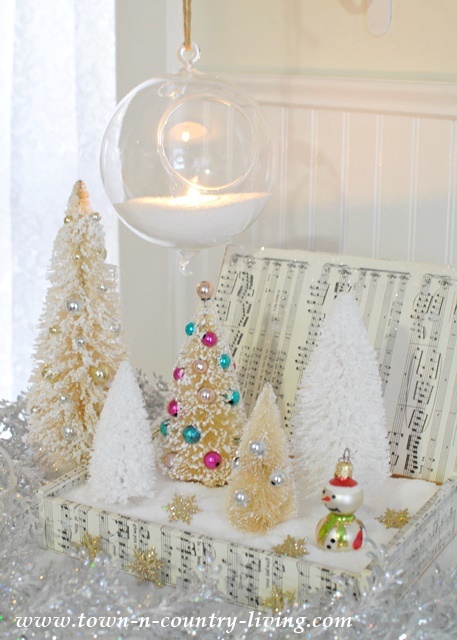 Create this beautiful Christmas scene