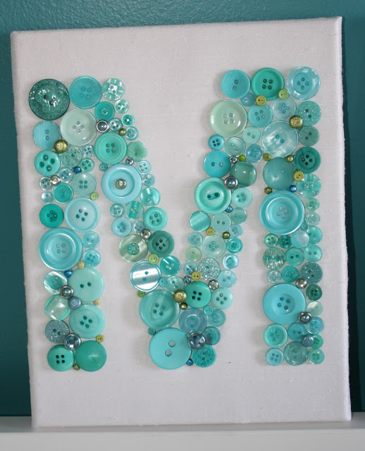 Decorate Your Blank Walls with These Beautiful Button Letters