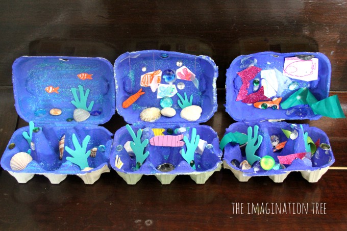 Egg Carton Ocean Box