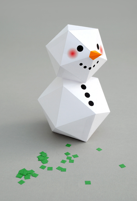 Geometric snowman