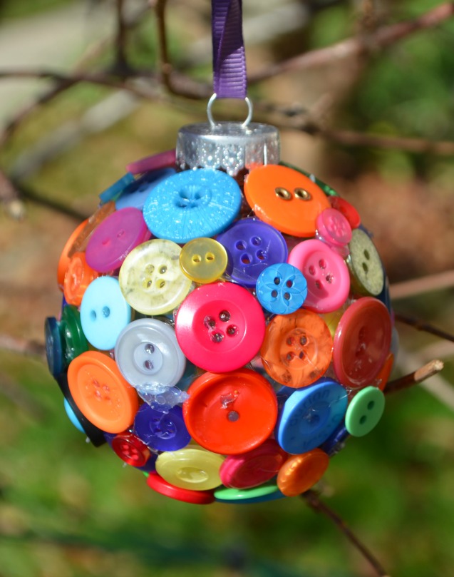 Make Button Tree Ornaments