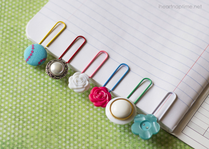 Make Some Cute Button Bookmarks