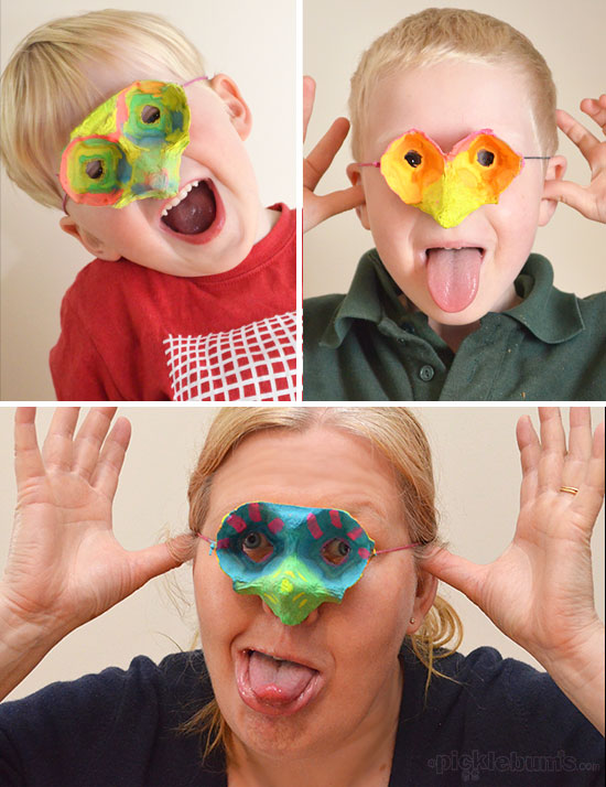 Make an Egg Carton Mask