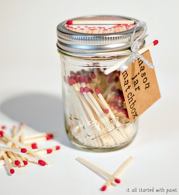 Mason Jar Matchbox