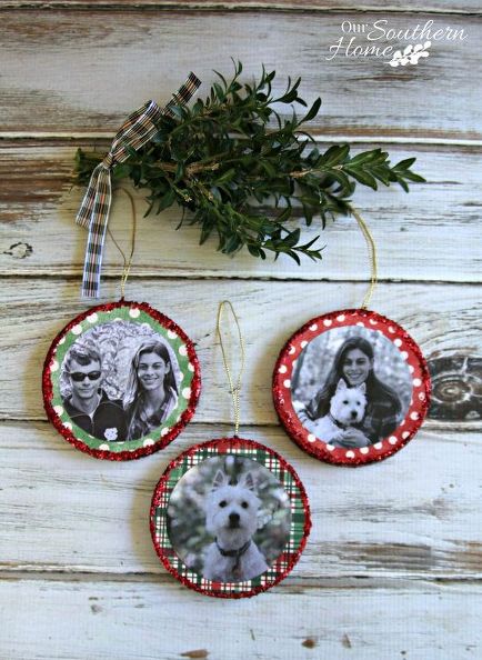 Mod Podge Photo Ornaments