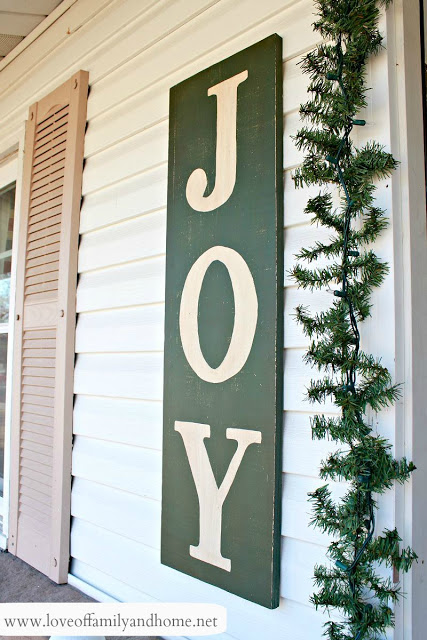Painted “Joy” Sign