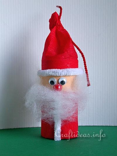 Paper Tube Santa Claus