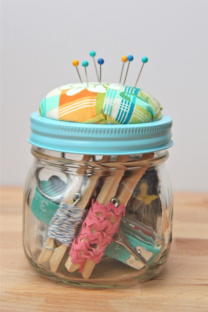 Sewing Kit Gift In A Jar