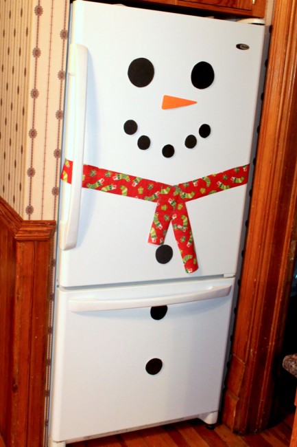 Turn your fridge into a snowman