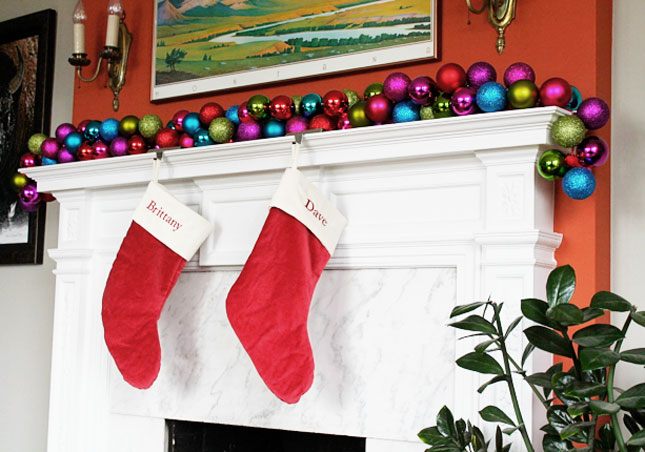 colorful ornament garland