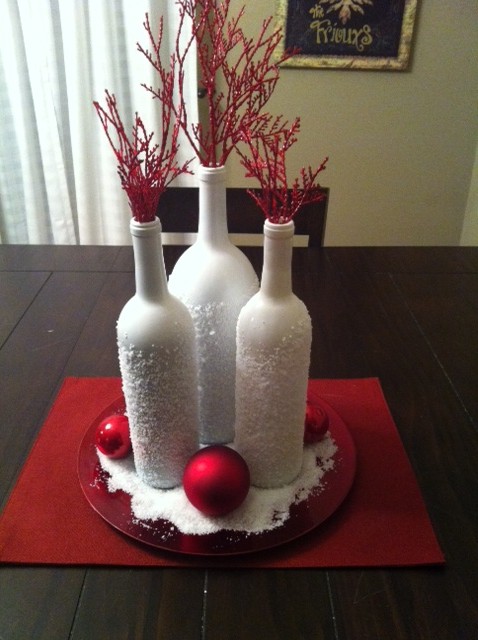 snowflake wine bottles