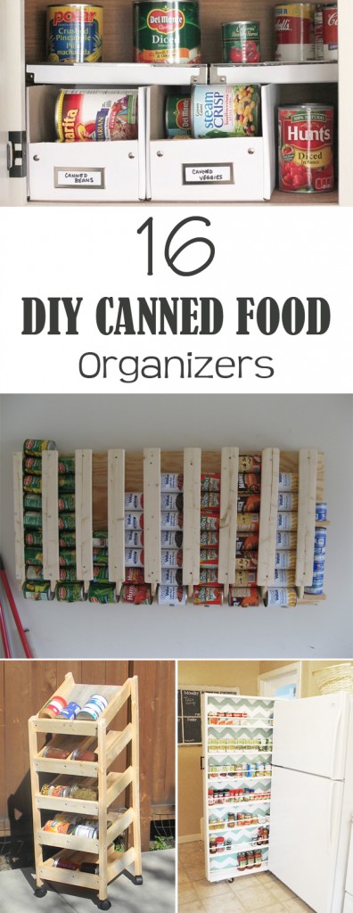 16 DIY Canned Food Organizers