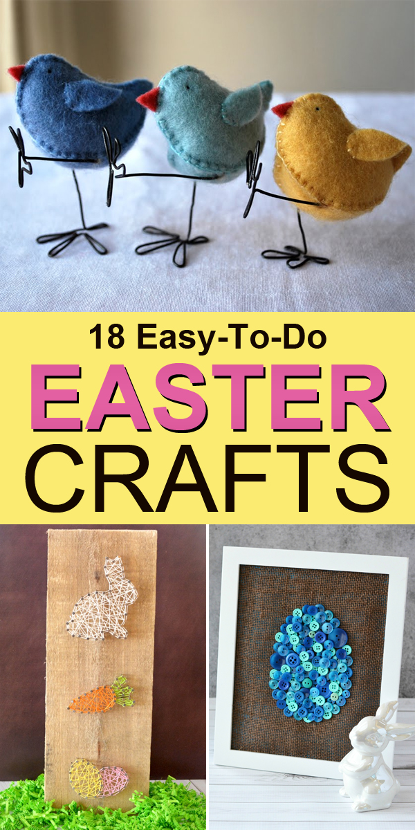 18 Easy Easter Crafts The Whole Family Can Do #EasterCrafts