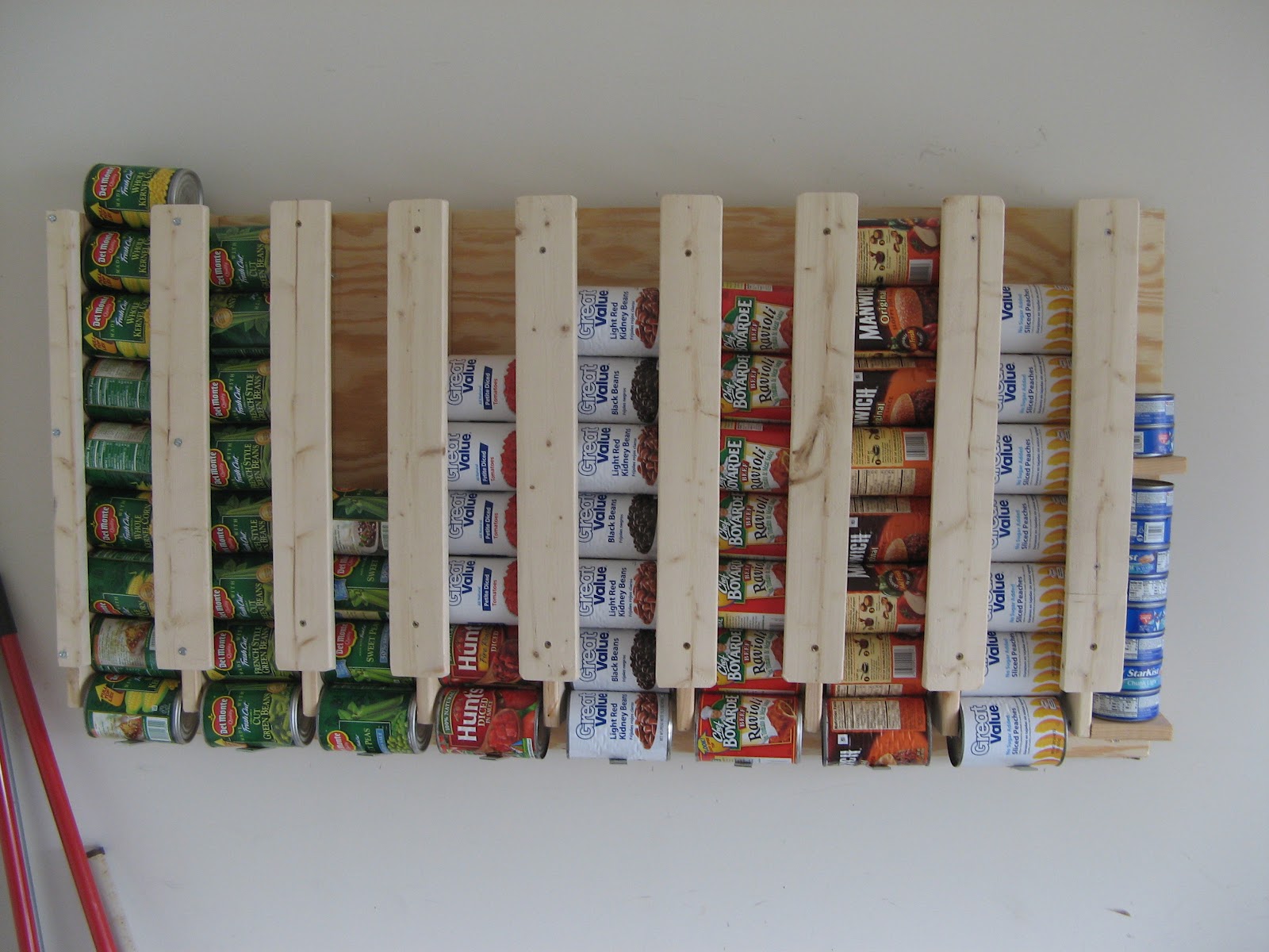 Build a Canned Food Storage Rack