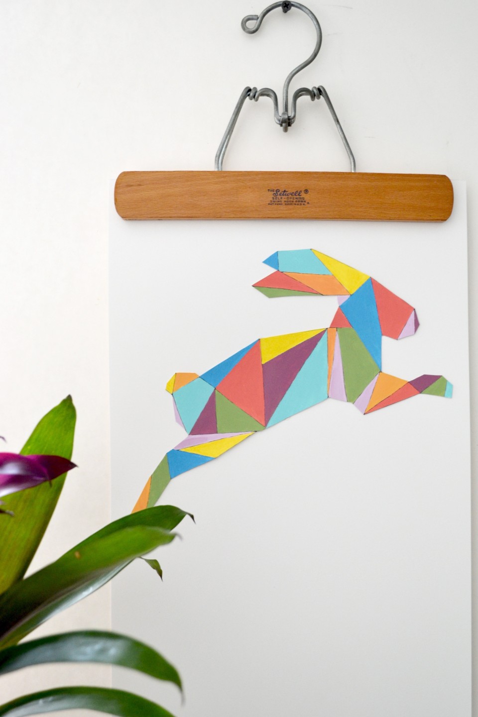 Create colorful Easter wall art