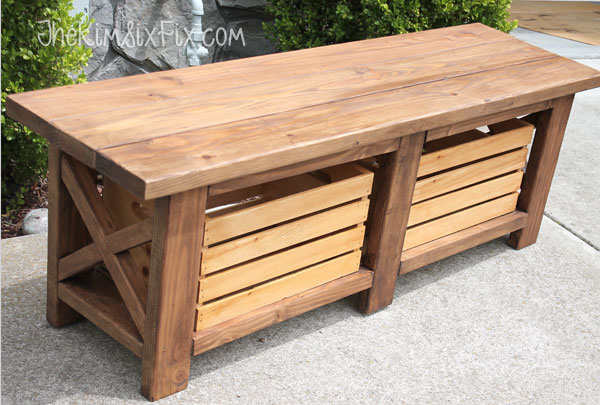 Easy DIY bench made from 2x4s