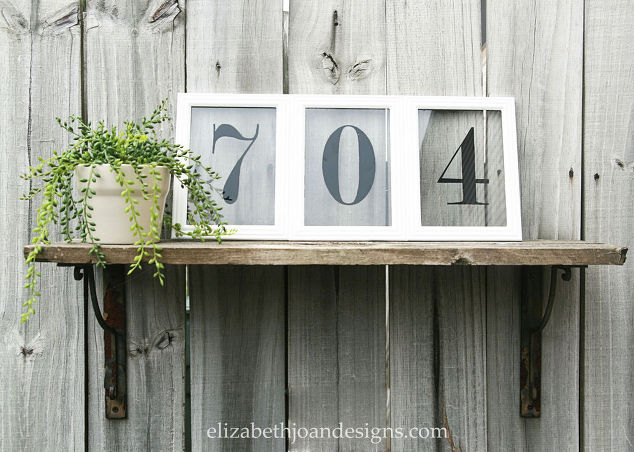 Make your own picture frame house numbers