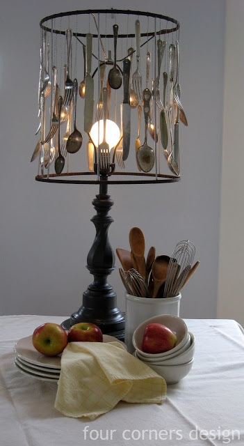 Silverware lamp