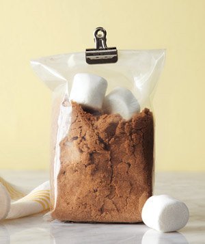 Throw a few marshmallows into the brown sugar bag to keep it soft