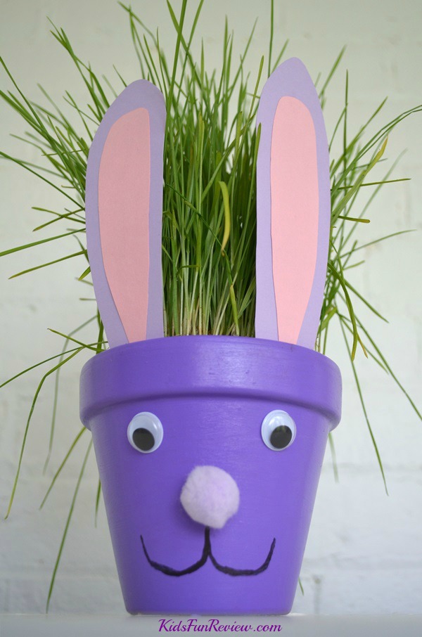 Turn terra cotta pots into adorable Easter bunnies