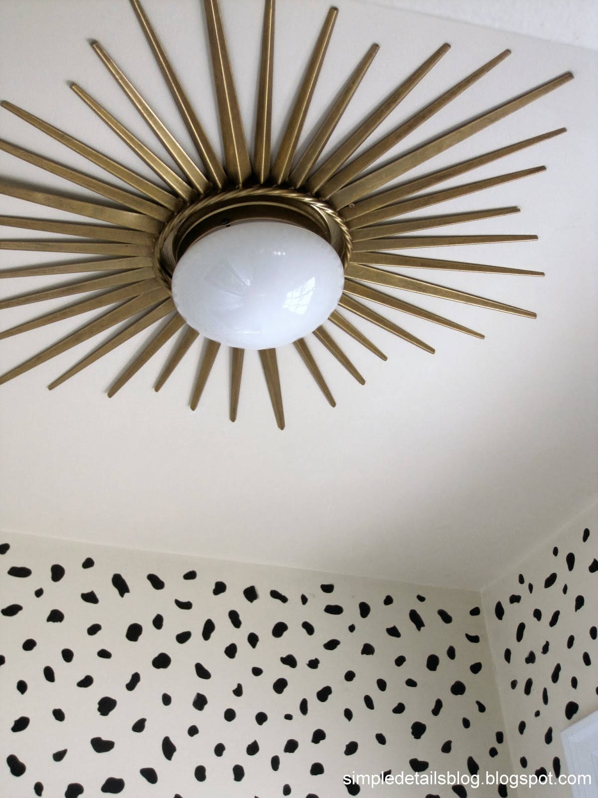 Turn your boring light fixture into a bold statement piece