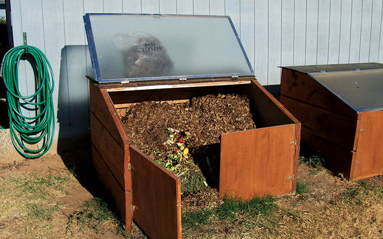Upcycle An Old Shower Door Into A Compost Bin