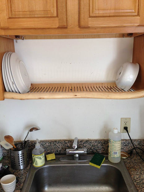 Hang a Dish Rack Over the Sink