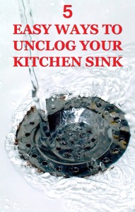 5 EASY Ways To Unclog Your Kitchen Sink 191x300 