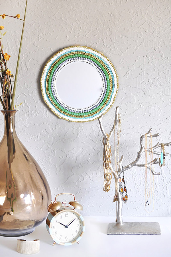 Beaded Wall Mirror