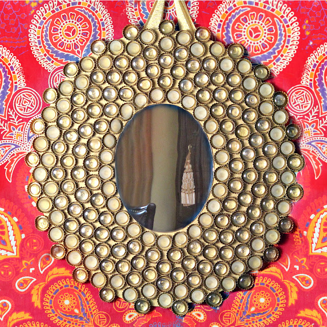 Bottle Cap Boho Mirror