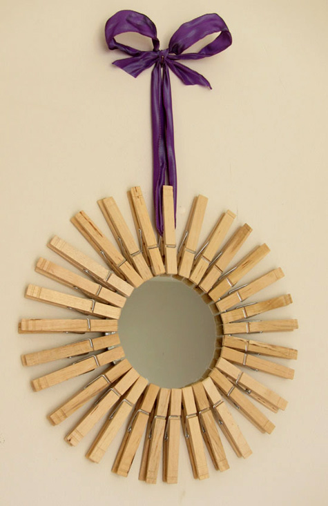 clothespin mirror