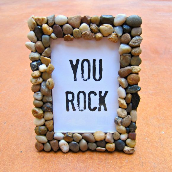 Picture Frame out of Rocks
